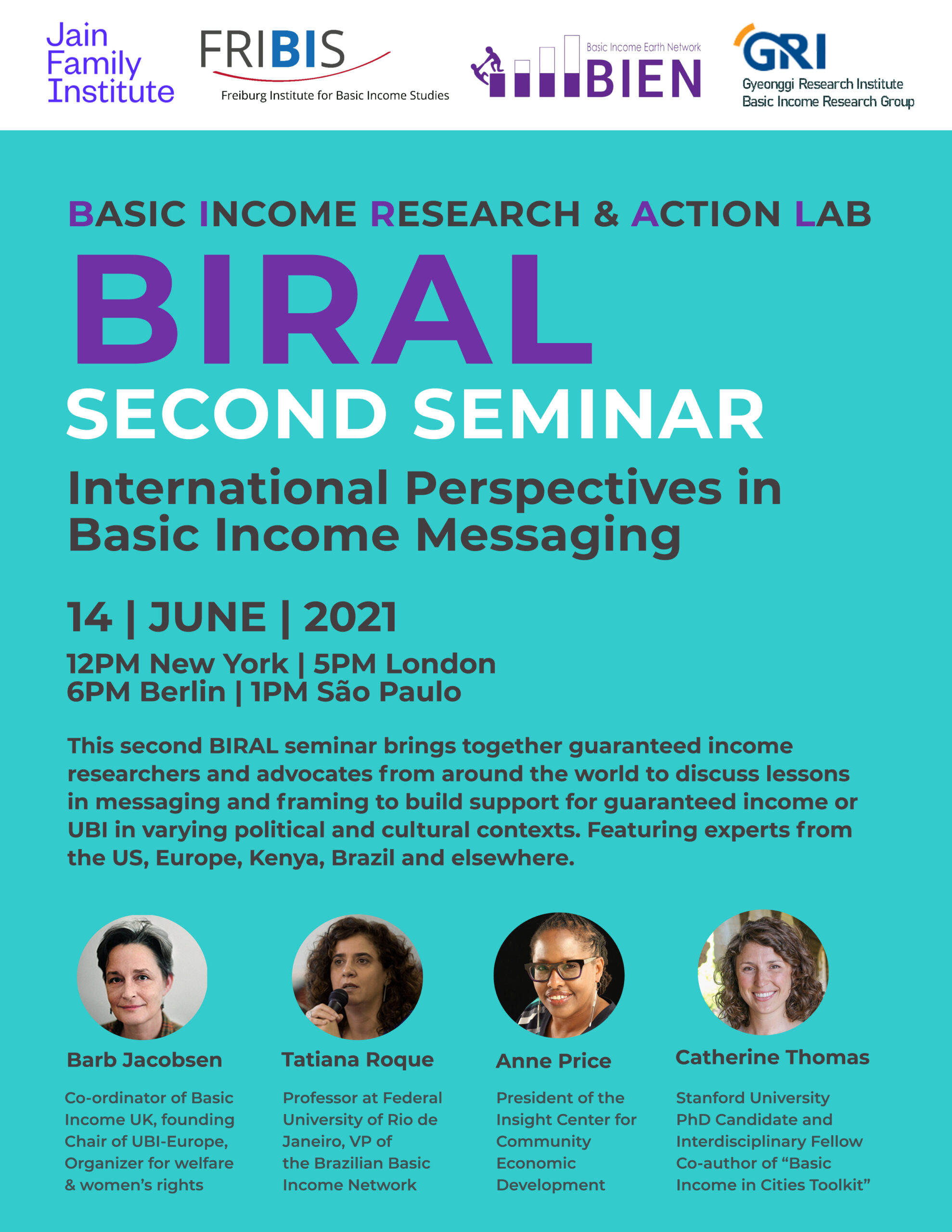 BIRAL Seminar: International Perspectives in Basic Income Messaging