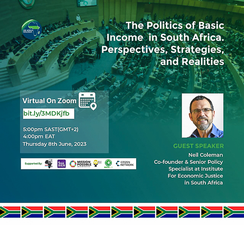 The Politics of Basic Income in South Africa – June 8 Webinar
