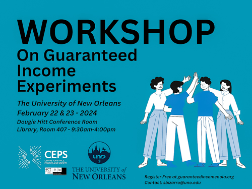 Workshop on Guaranteed Income Experiments – February 22-23: Call for papers