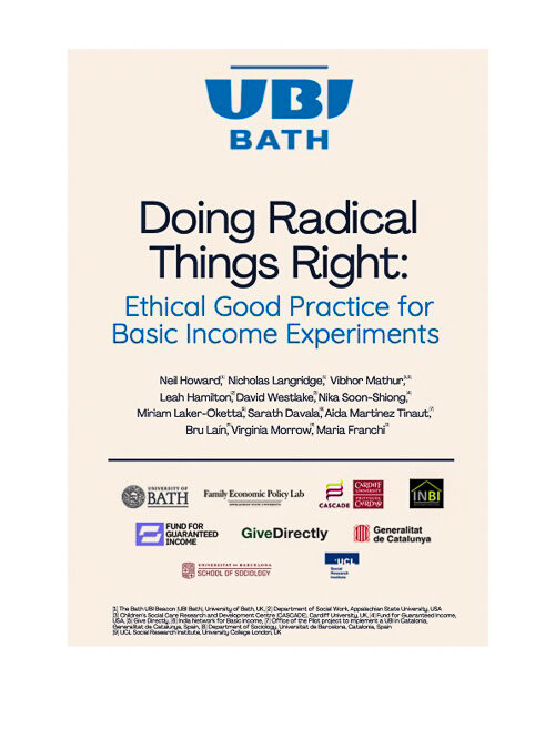 New report on the Ethics of Basic Income Piloting